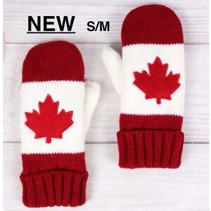 New Canada Olympic flag  Maple Leaf Gloves Size fit without tags Size S/M⭐️⭐️